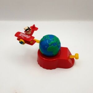 Vintage 2000 Burger King Coca Cola Bear in Airplane Around the World